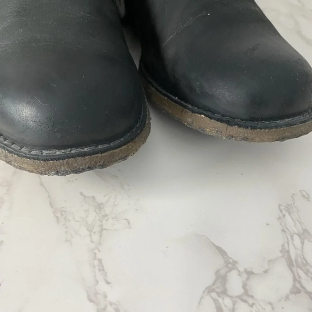 UGG Men's Leighton‎ Ankle Chukka Boots Sz 10 Black Lace Up SEE NOTES